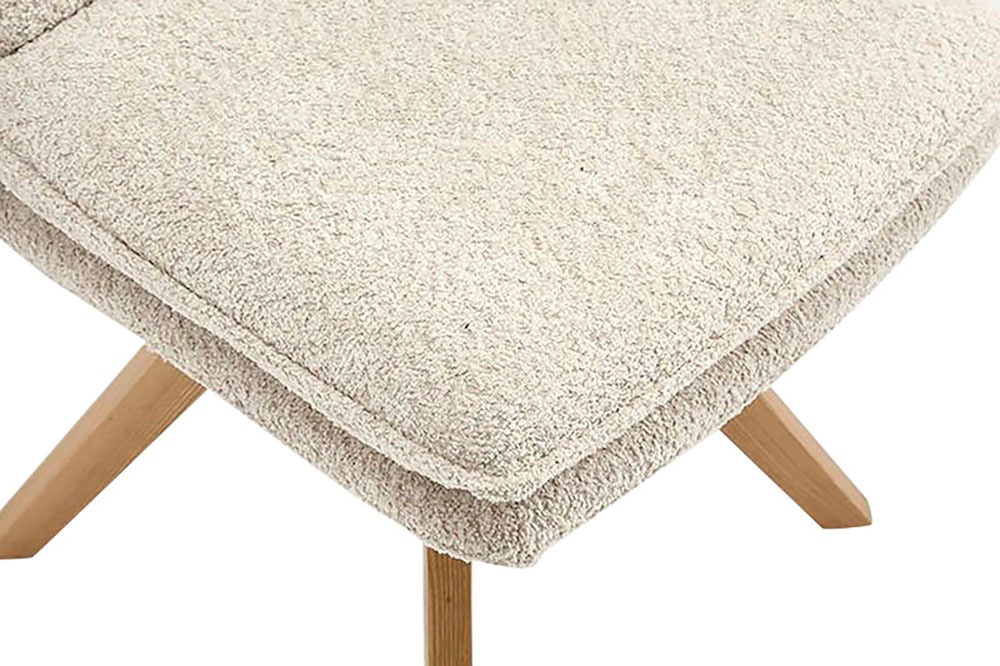 Home affaire Esszimmerstuhl »Valencia«, (Set), 2 St., Boucle, verschiedene Gestelle in Holz oder Metall