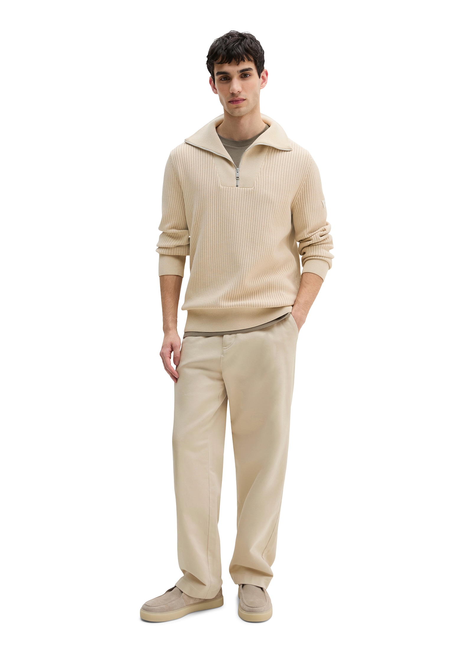 Marc O'Polo Troyer regular fit aus reiner Bio-Baumwolle