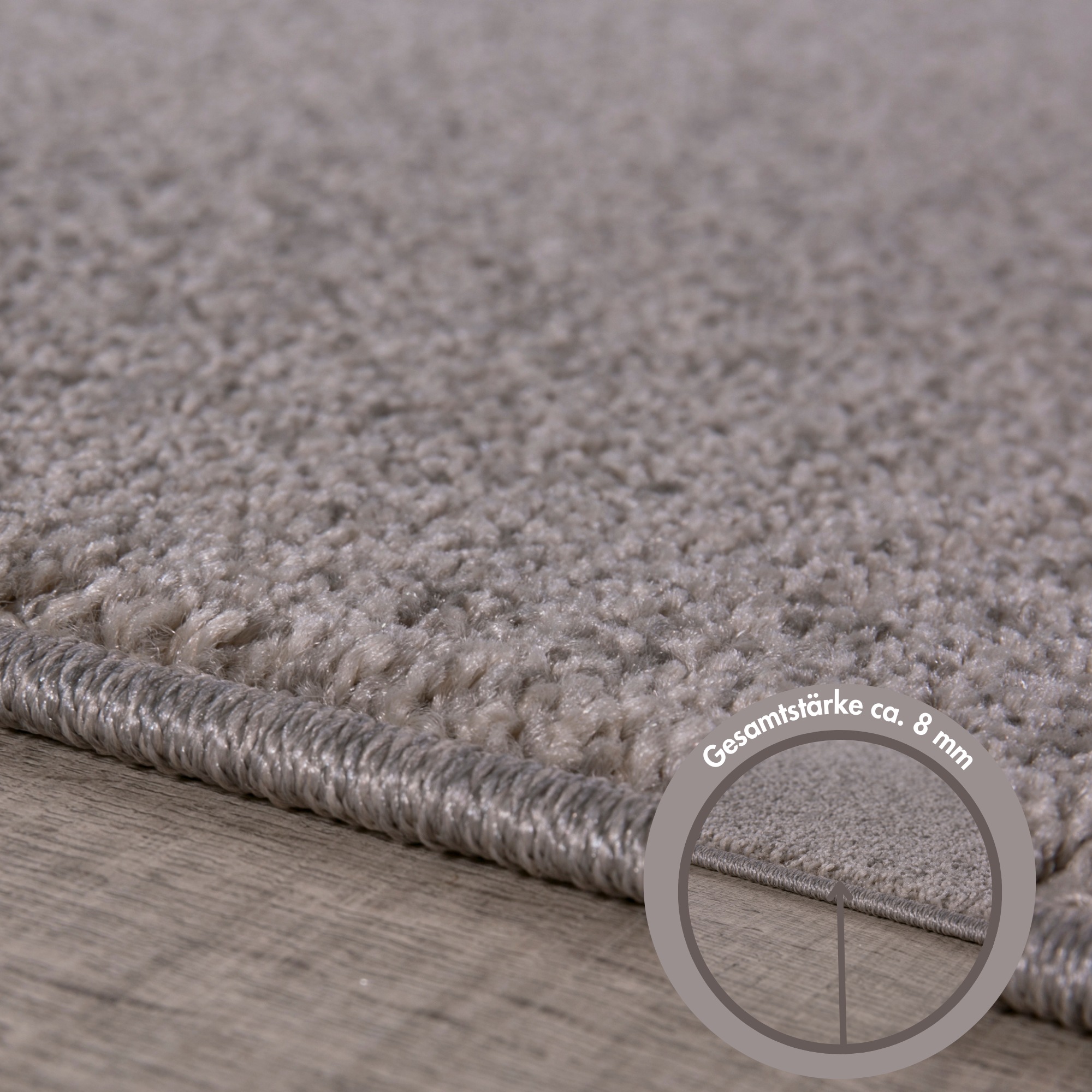 Andiamo Teppich »Jerez«, rechteckig, 8 mm Höhe, Kurzflor, gewebt, Uni-Farben, auch als Läufer