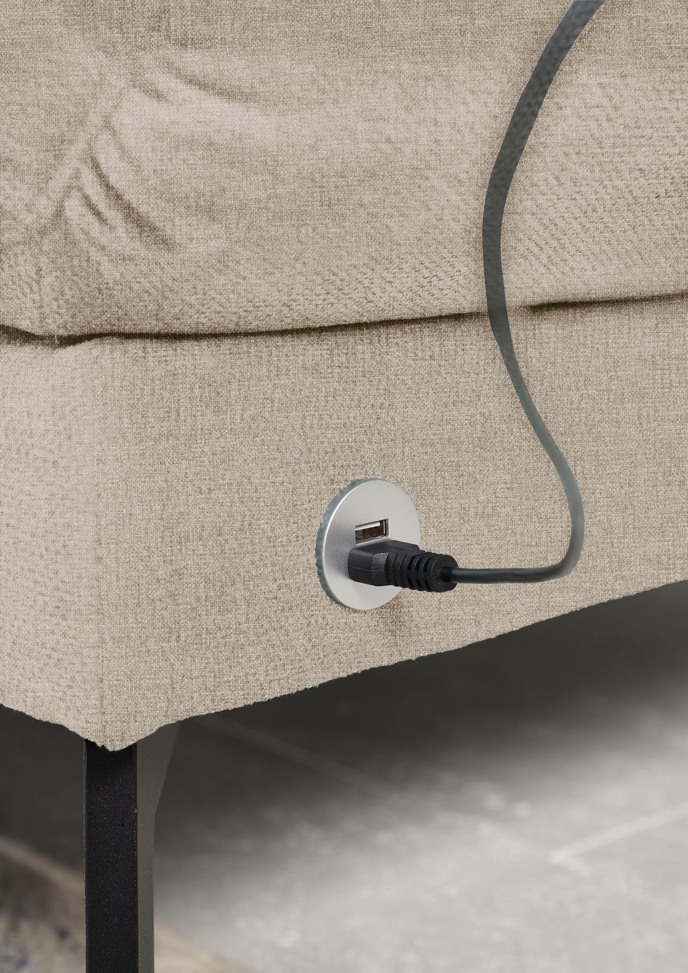 3C Candy Ecksofa »Kairo modernes Multifunktions-Sofa, bequem, L-Form«, inklusive Drehsitz, Armlehnen- und Rückenverstellung, OTTOs Choice