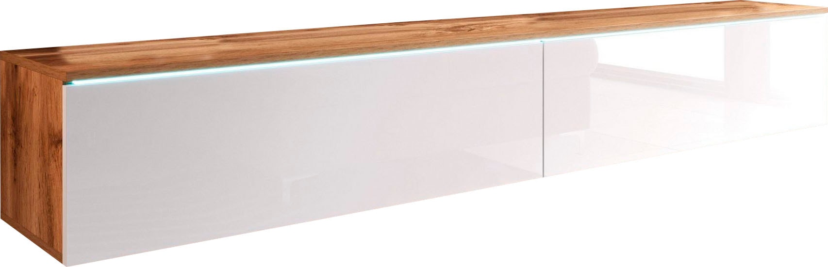 INOSIGN Lowboard »LOWBOARD VERA«, moderne grifflose TV-Board, TV-Schrank 180 cm, stehend und hängend