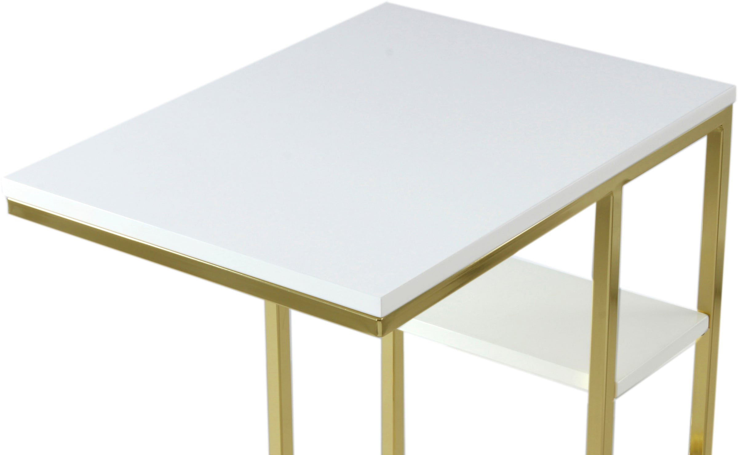 Kayoom Beistelltisch »Lucilla 225, Beistelltisch in eleganter Optik, in rechteckiger Form« 1 Stk. tlg. Modernes C-Form, dezentes Design, mit zusätzlicher Ablage