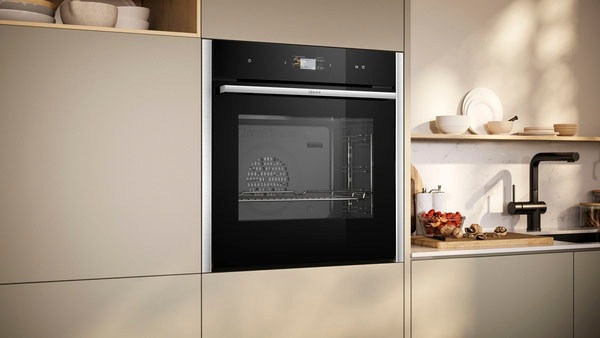 NEFF Einbaubackofen N 90 »B24FS33N0«, mit Teleskopauszug nachrüstbar, ecoClean, AirFry-Funktion