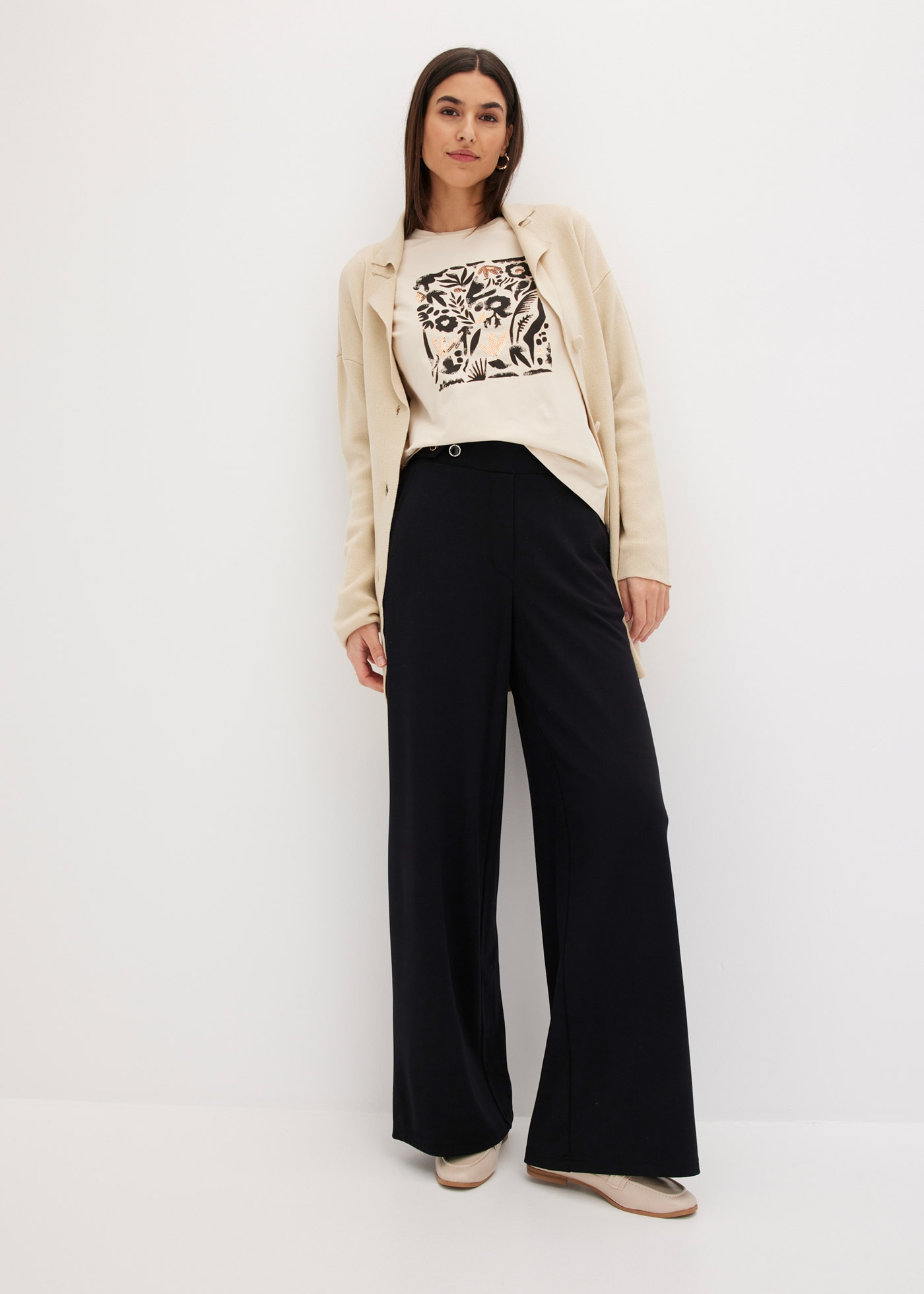 bonprix Langarmshirt 1 Slim fit Passform, Langarm, für Frühling und Sommer