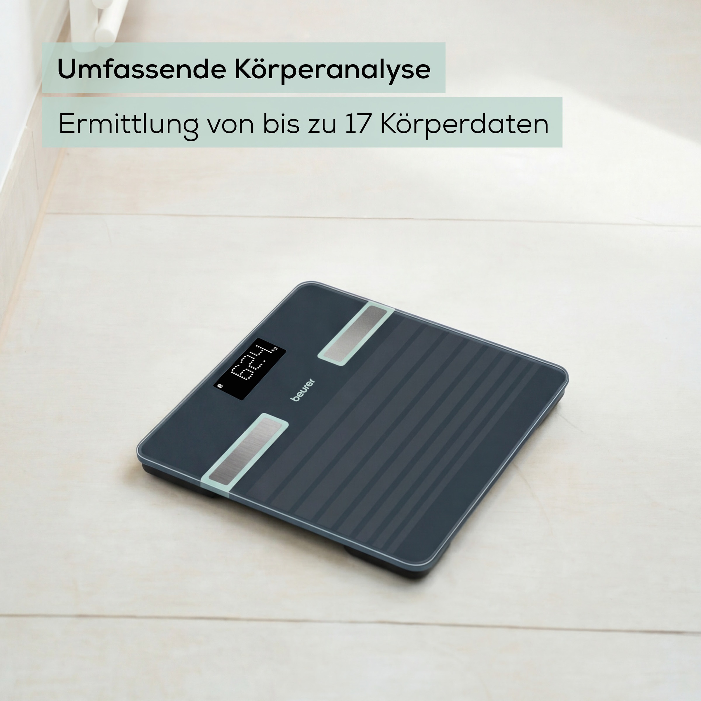 BEURER Körper-Analyse-Waage »BF 451 Limited Edition 2026« 17 Gesundheitswerte immer im Blick, mit kostenloser App