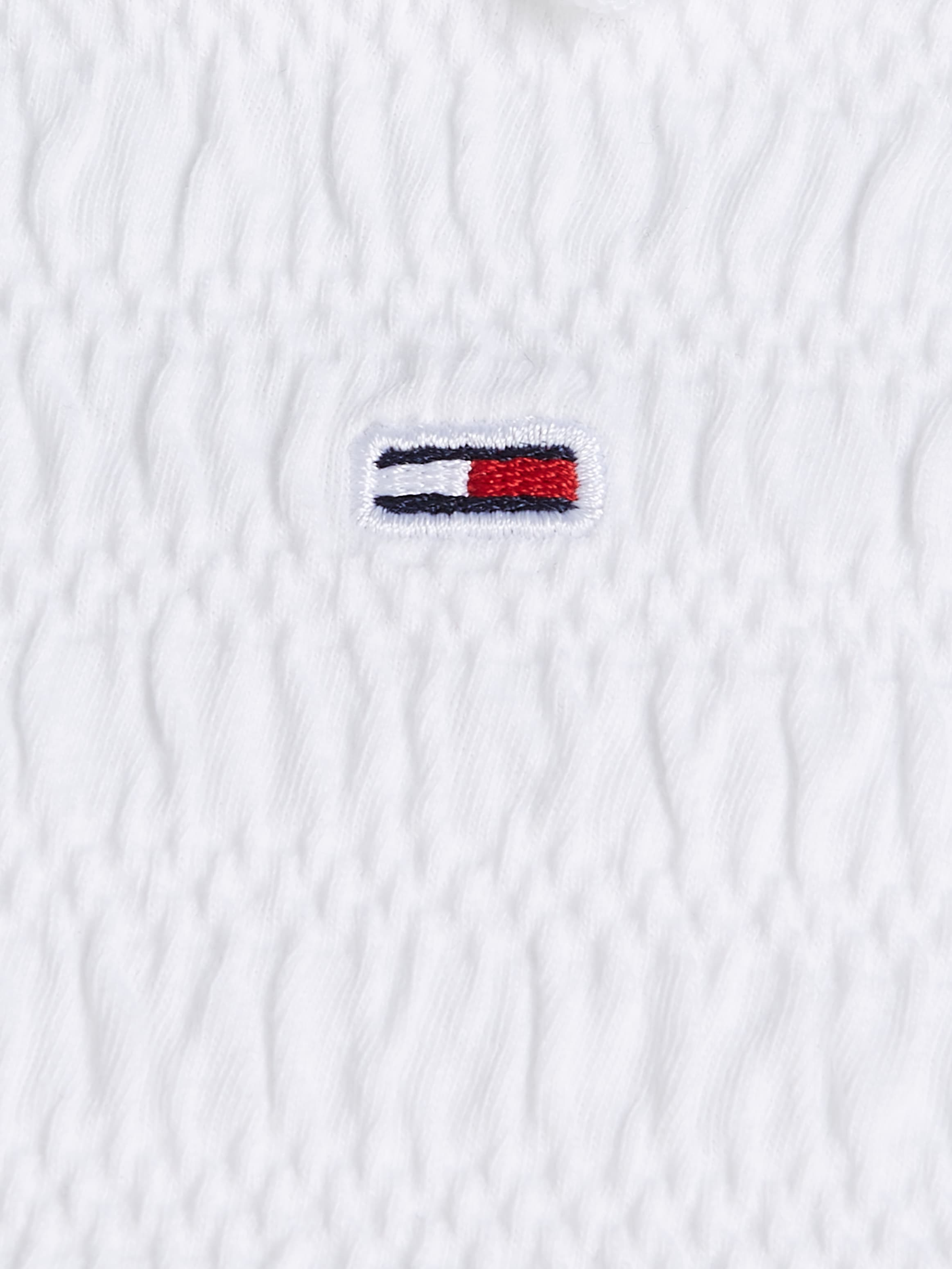 Tommy Jeans Rundhalsshirt »TJW SLIM SMOCK TEE«, allover gesmokt