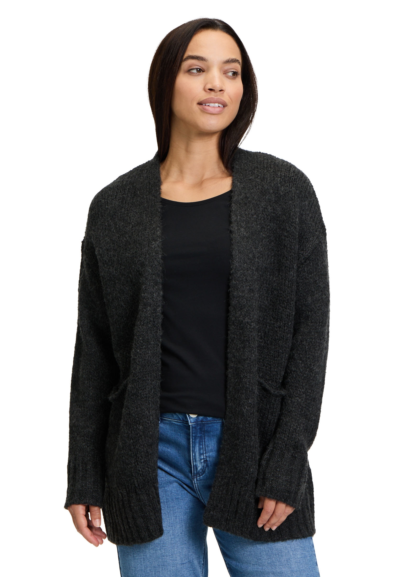 Cartoon Strickjacke »Basic-Strickjacke mit Taschen«