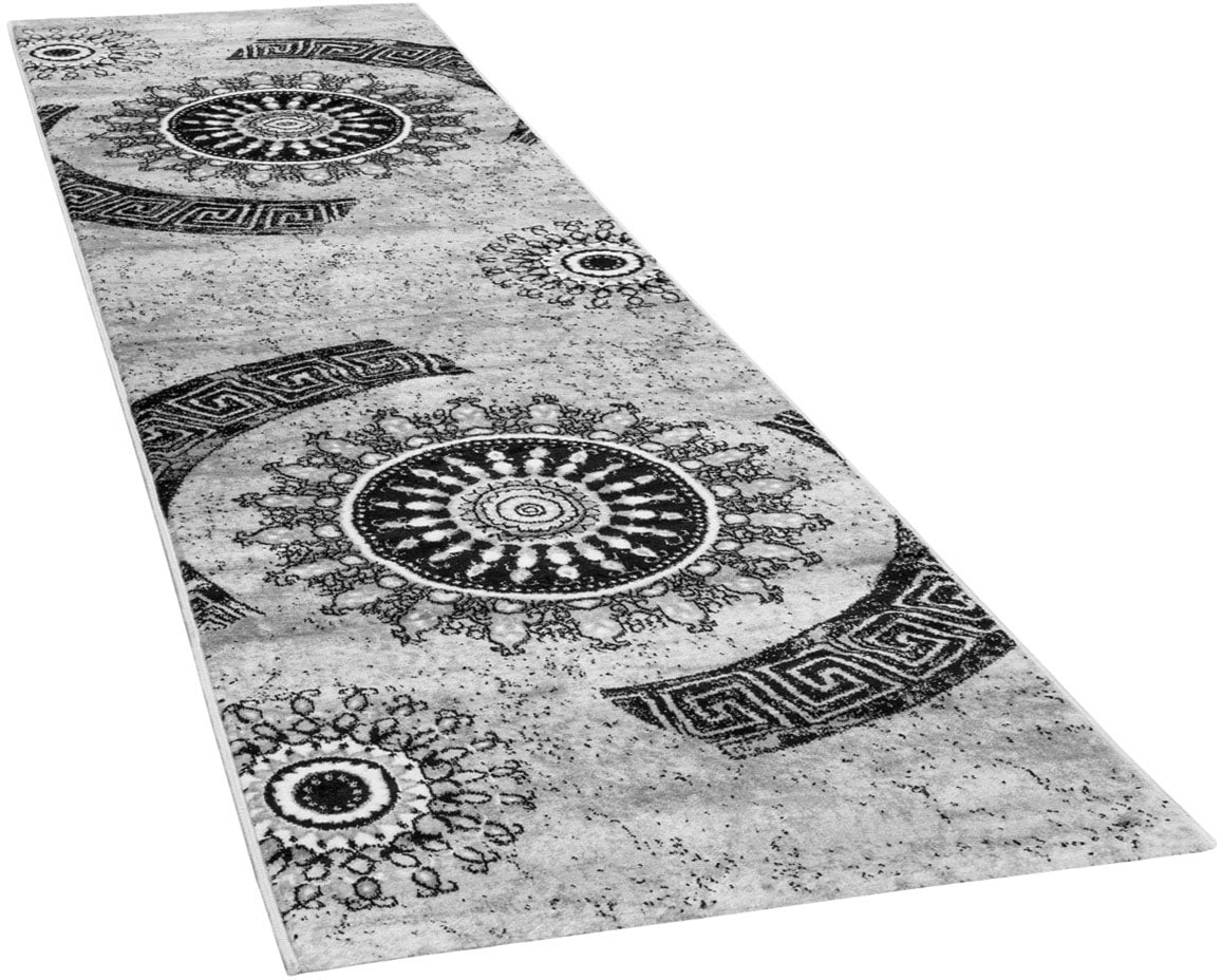 Paco Home Läufer »Tibesti 447«, rechteckig, 15 mm Höhe, Kurzflor Teppichläufer, gewebt, Ornamente in dezenten Farbtönen