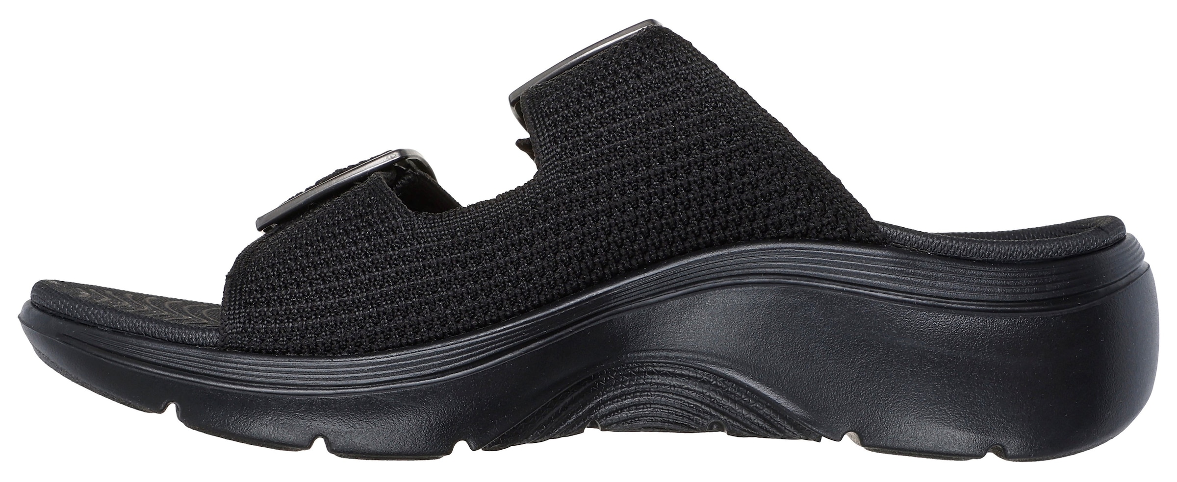 Skechers Keilpantolette »GO WALK ARCH FIT 2.0 SANDAL-DESTINED«, Sandale, Pool Slides, Sommerschuh mit Goga Mat Fußbett