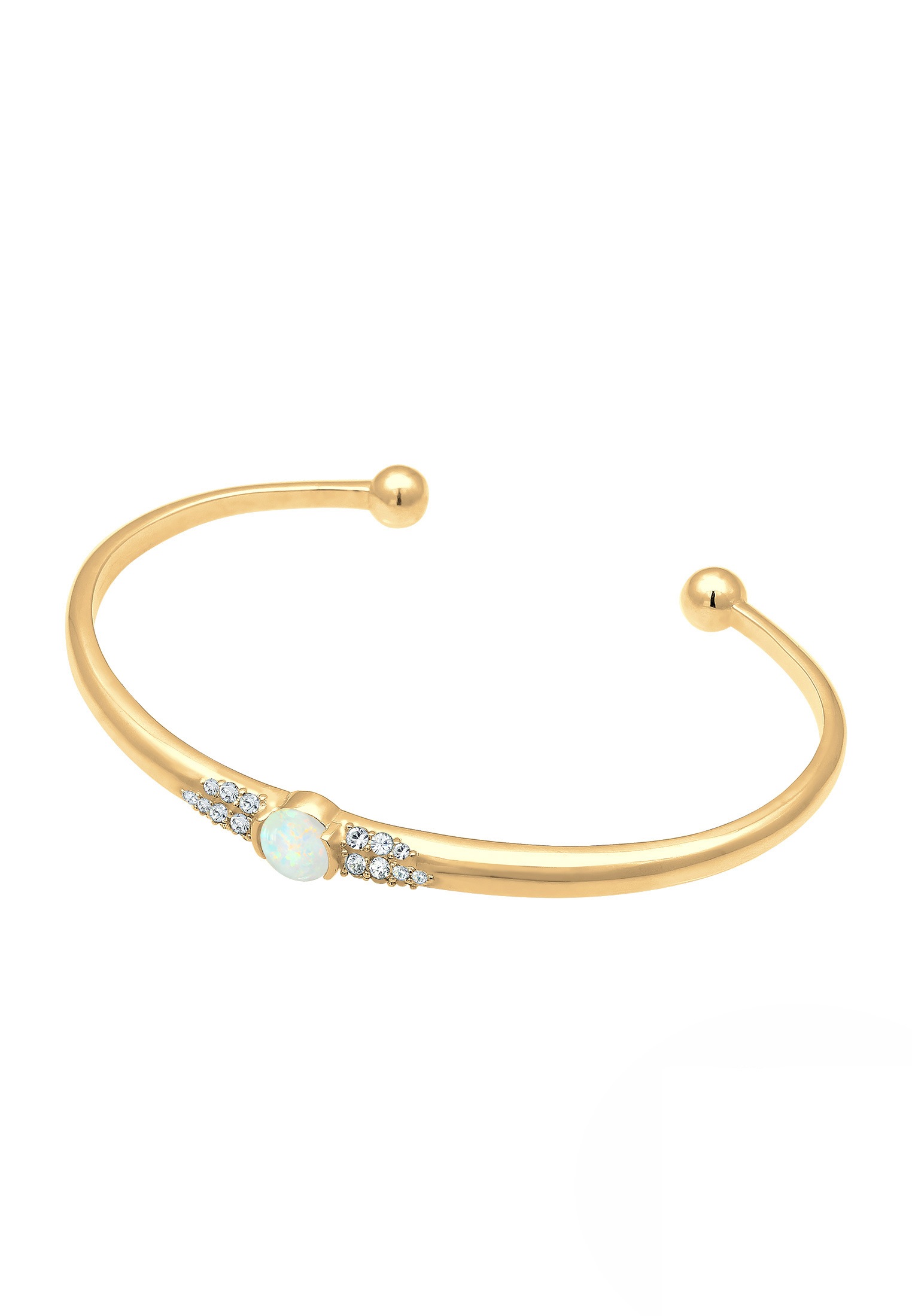 Elli Premium Armreif »Armband Elli PREMIUM Armband Armreif Offen Opal Kristall 925 Silber«