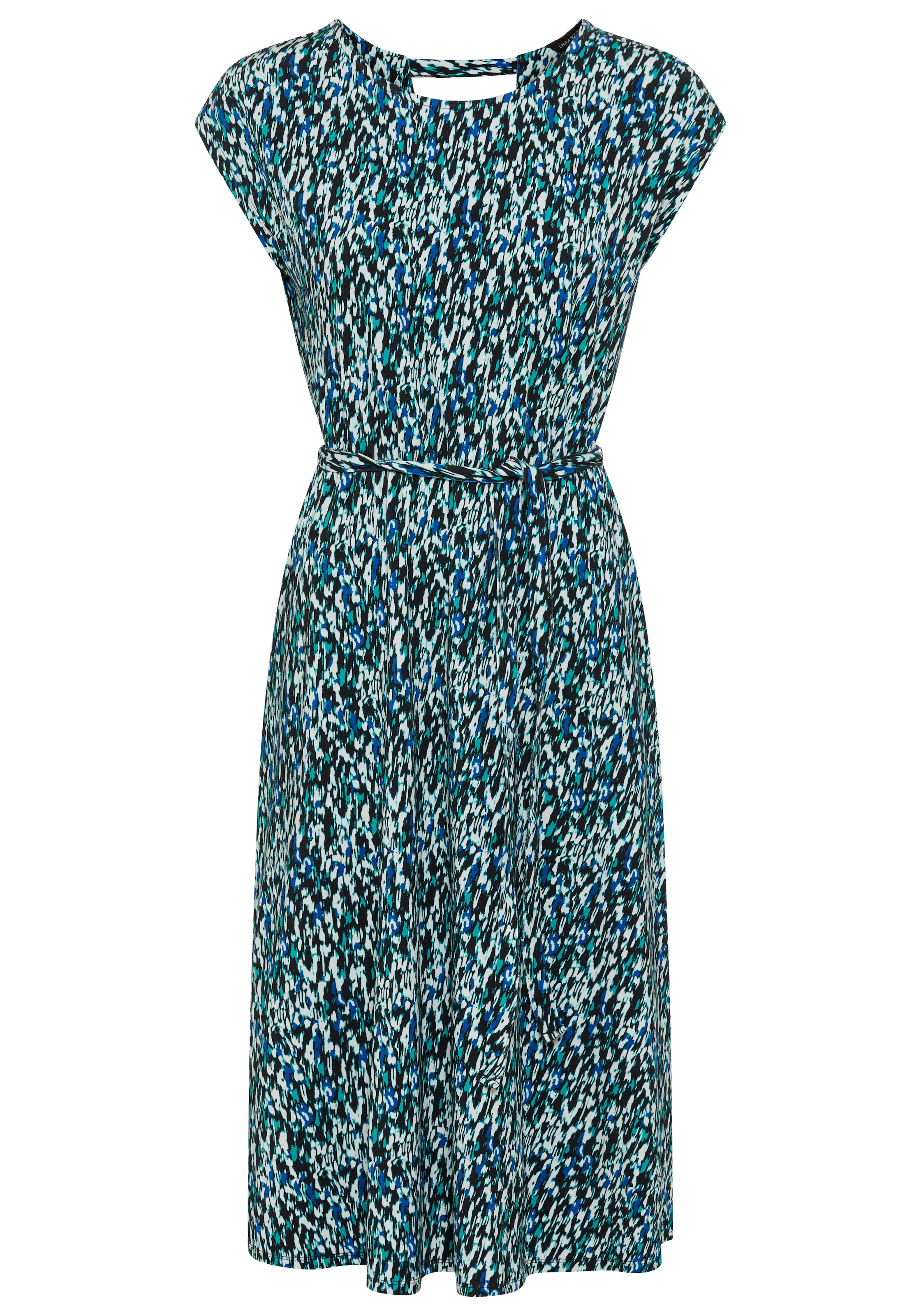 Laura Scott Jerseykleid Midi-Länge, aus Jersey-Material, gemustert
