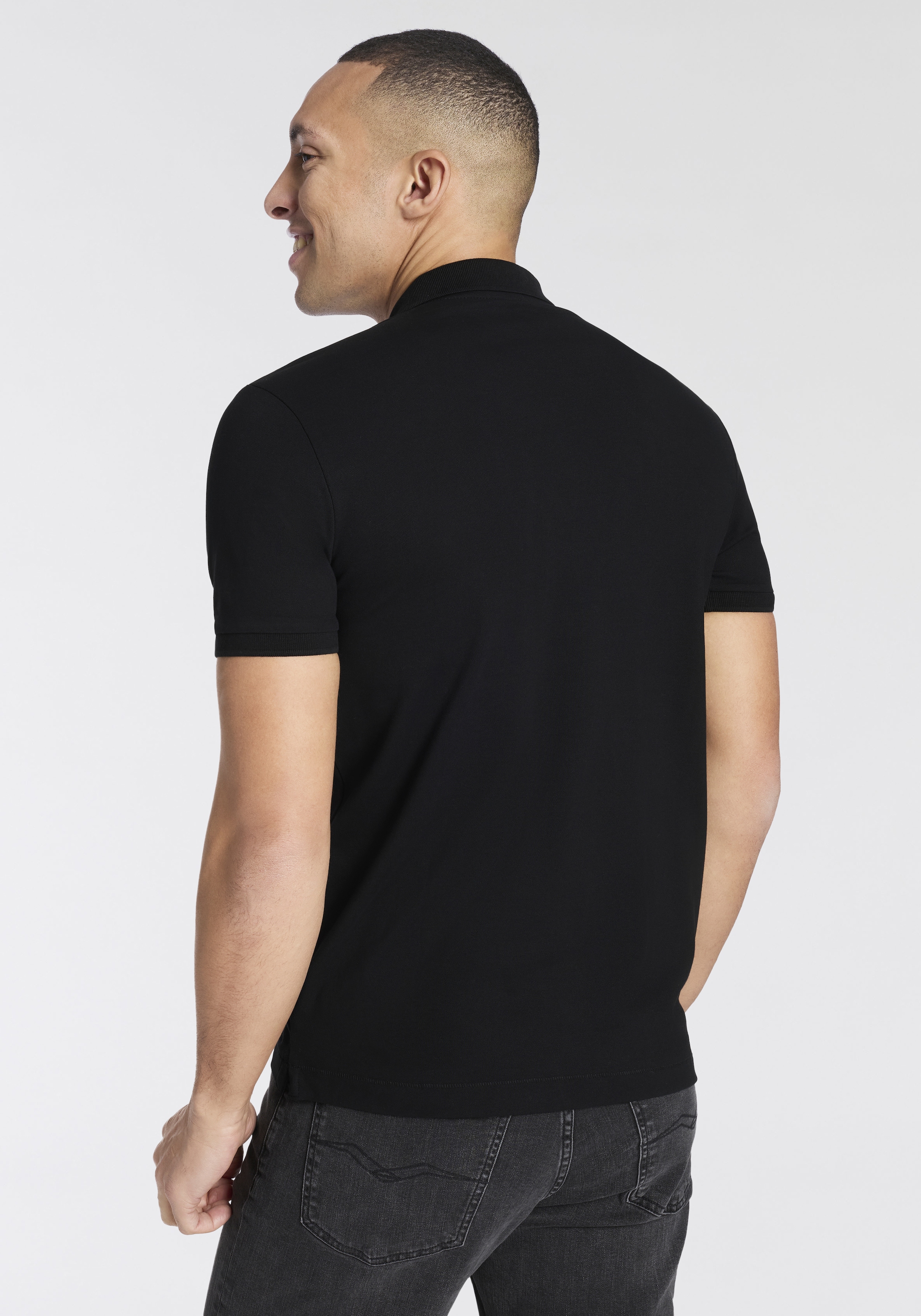 Replay Poloshirt Feiner Piqué aus Baumwolle
