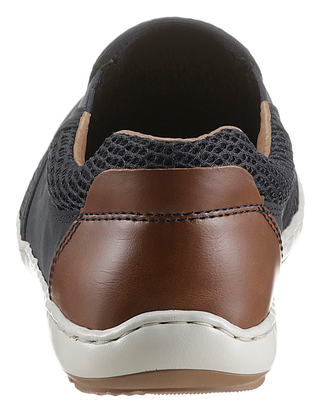 Rieker Slipper, Sommerschuh, Schlupfschuh, Freizeitschuh mit kontrastfarbenen Besätzen