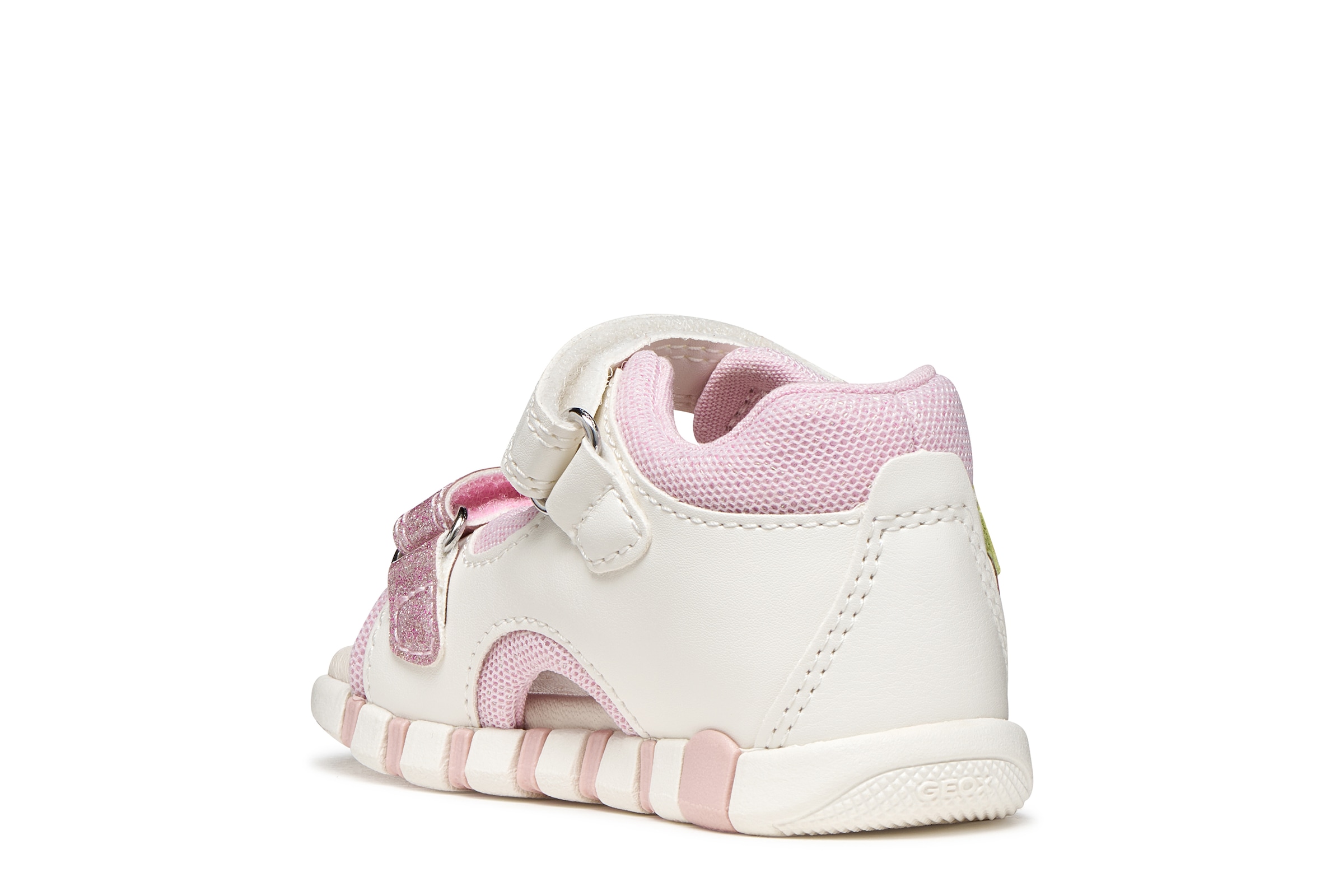 Geox Lauflernschuh »B SANDAL IUPIDOO GIR«  Babyschuh mit Aufnäher, Größenschablone zum Download