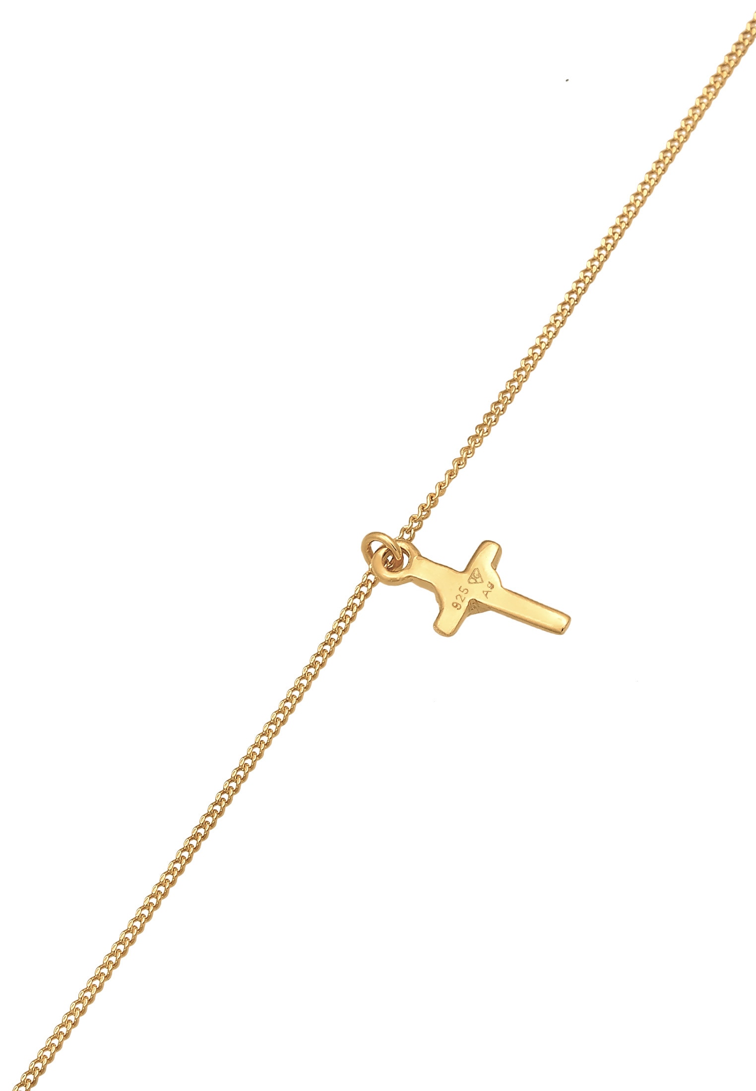 Elli Choker »Halskette Choker Kreuz Kristalle 925er Silber«