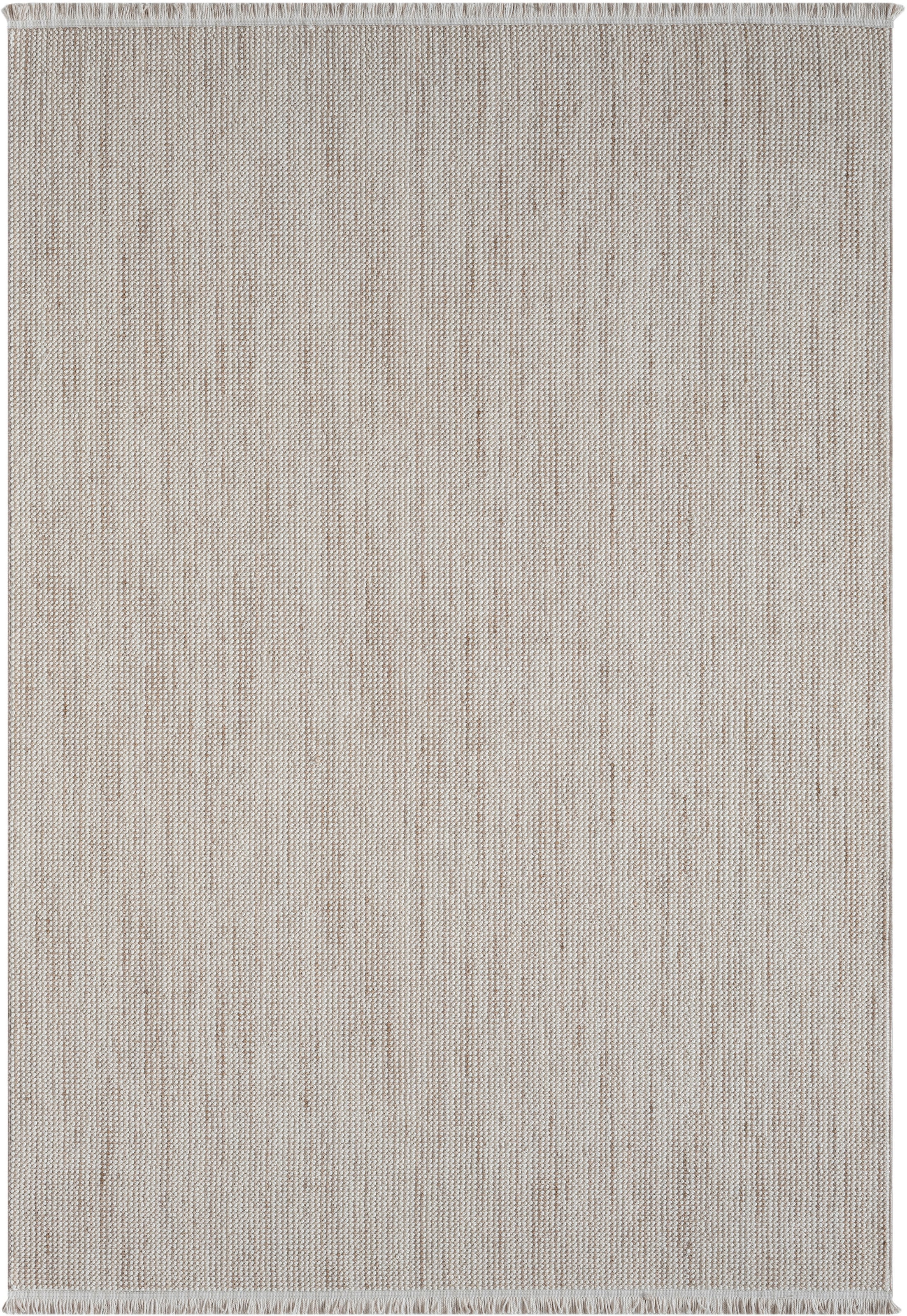 Myflair Möbel & Accessoires Teppich »Ava«, rechteckig, 7 mm Höhe, Uni Farben, meliert, Sisal-Optik, auch in rund erhältlich, mit Fransen