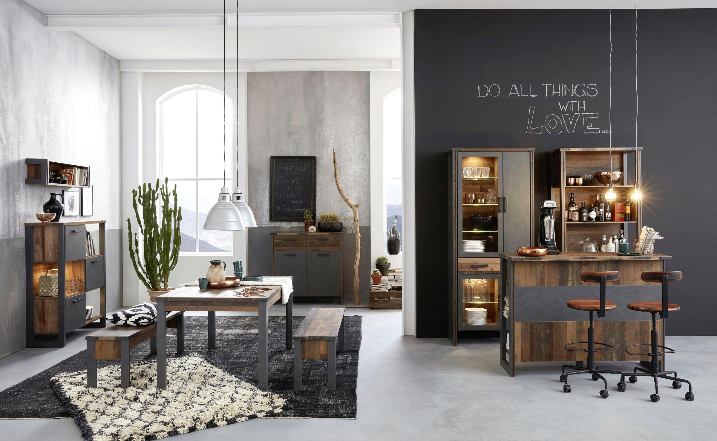 Home affaire Sitzbank »Bristol«, Esszimmerbank mit Platz für 2 Personen - (B/T/H) 140/35/44 cm