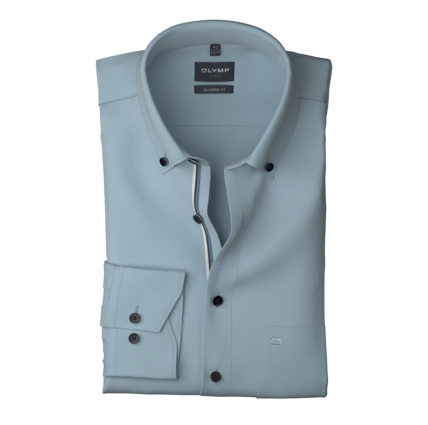 OLYMP Langarmhemd »Luxor modern fit«, modern fit, Businesshemd, Button-down-Kragen