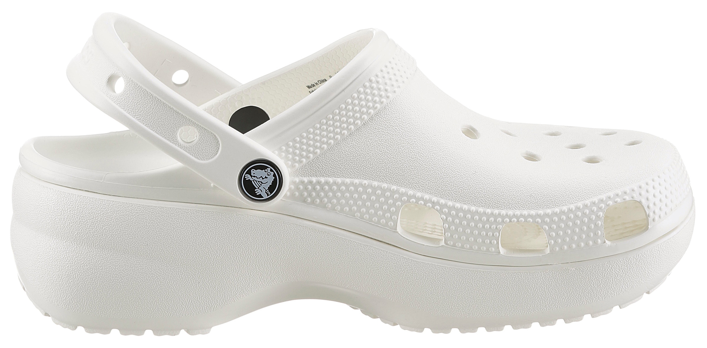 Crocs Clog »Classic Platform Clog W«, Plateau, Sommerschuh, Schlappen, Hausschuh, trendige Plateausohle