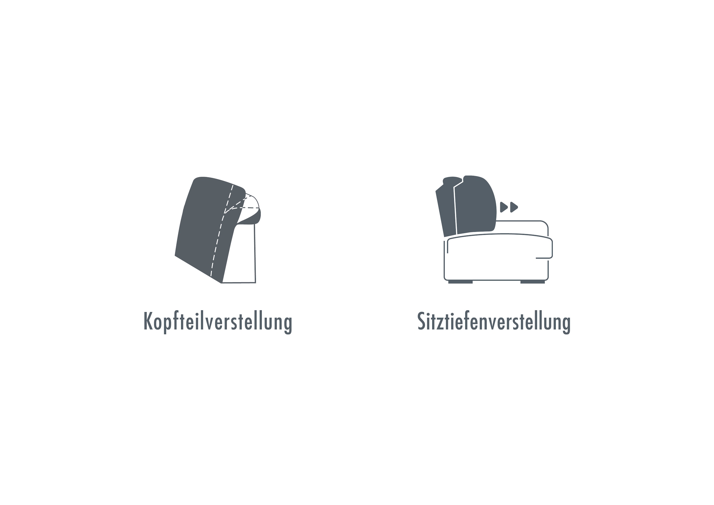 Die PlanBar Ecksofa »MP-IN16012 L-Form, mit Federkern-Polsterung«, inkl. Sitztiefenverstellung, wahlweise mit weiteren Funktionen