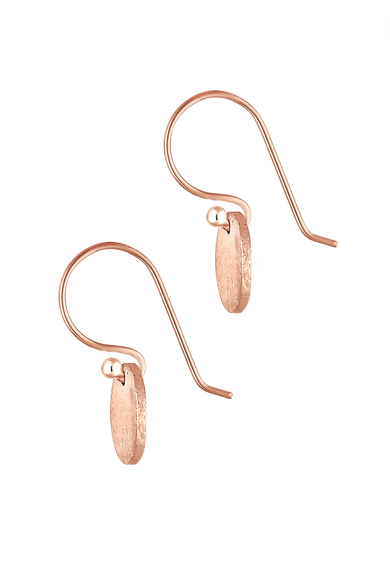 Elli Paar Ohrhänger »Ohrringe Ohrhänge Plättchen Kreis Matt 925 Silber«