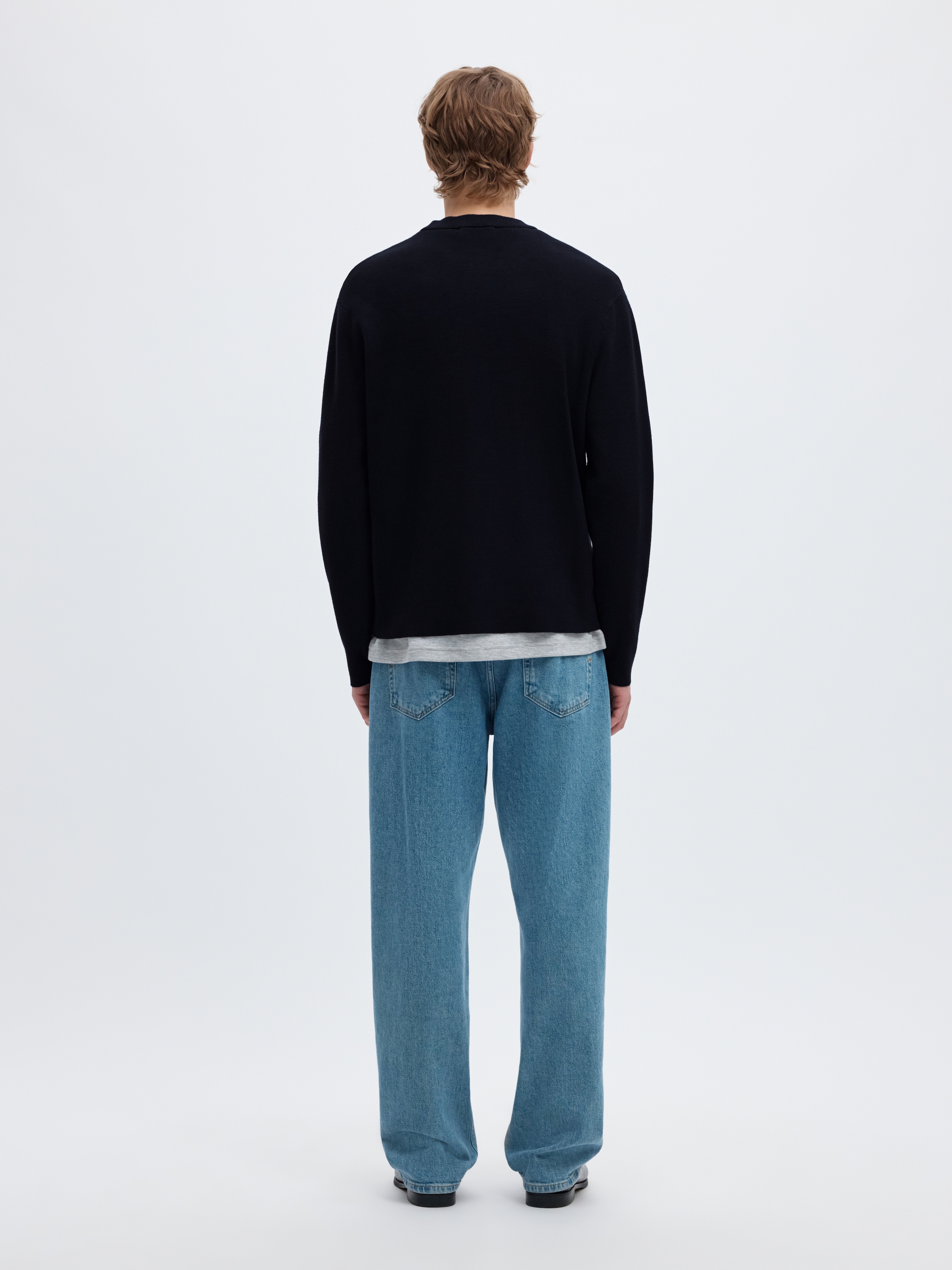 SELECTED Rundhalspullover »SLMTELLER FN CREW NECK NOOS« Viskosemischung, regular fit