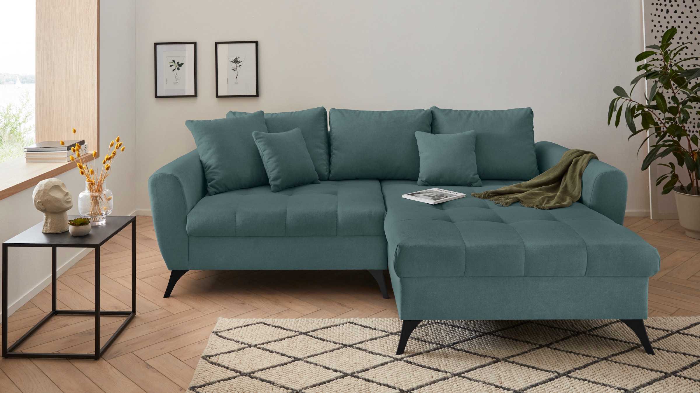 Ecksofa »Lörby L-Form«, Belastbarkeit bis 140kg pro Sitzplatz, auch mit Aqua clean-Bezug