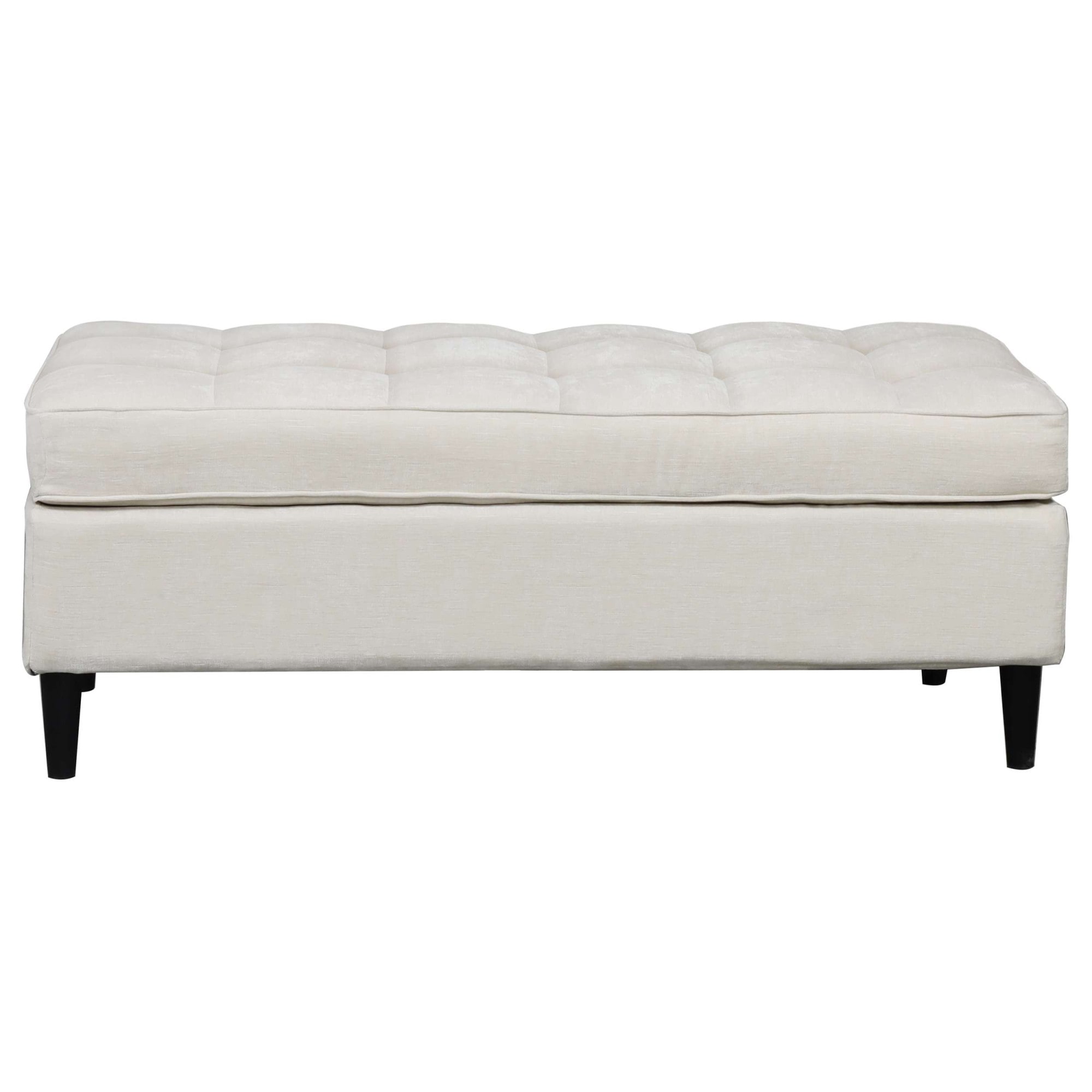 Dorel Home Ottomane »LINDHUS, Breite 120 cm« Knopfsteppung, individuell zu kombinieren, Cord und Chenille-Bezug