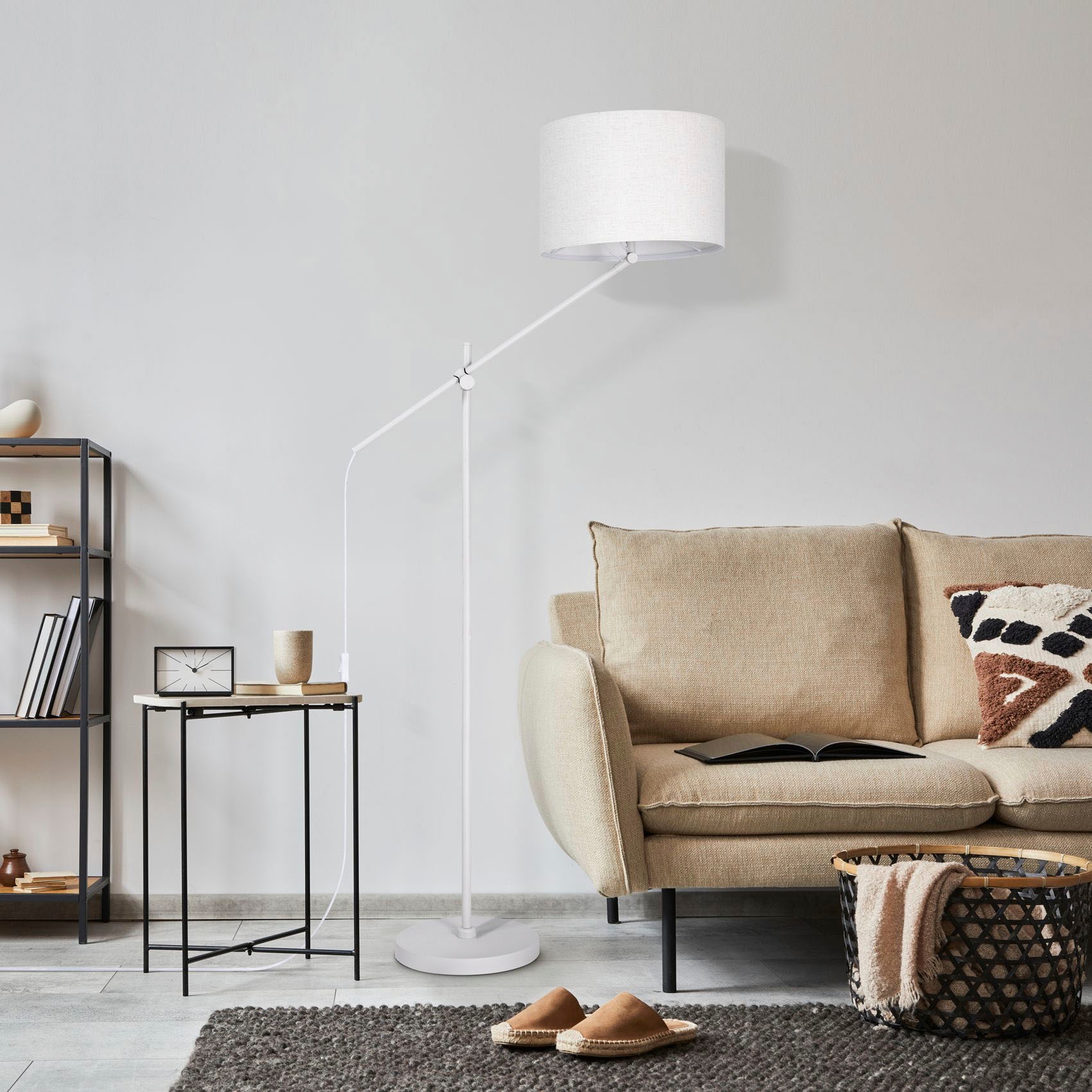 Paco Home Stehlampe »TOM«, 1 flammig, Leuchtmittel E27 | ohne Leuchtmittel, mit kompatiblen Dimmer und Leuchtmittel