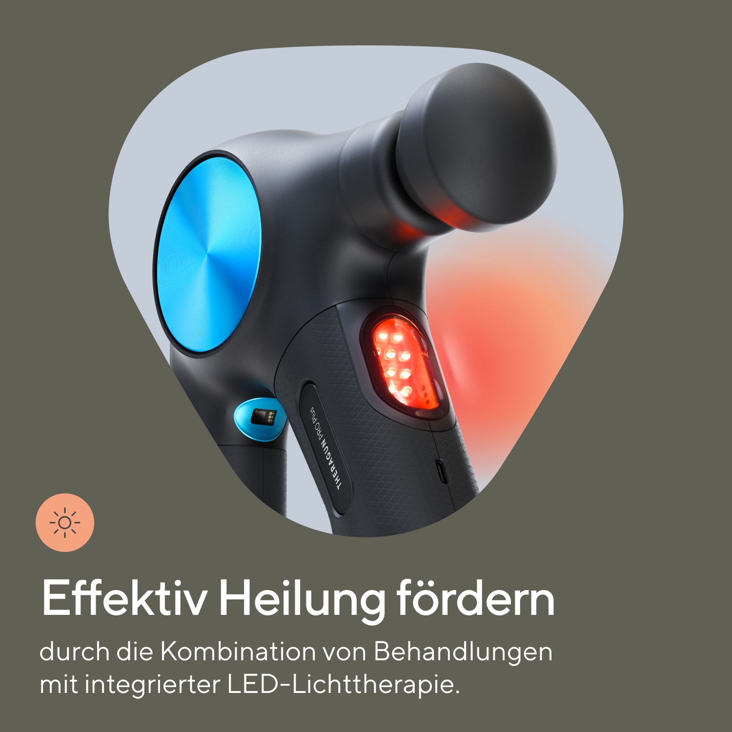 Therabody Massagepistole »Theragun PRO Plus Schmerzlinderung, Regeneration, wissensch. erwiesen«, Massage-, Vibrations-, Wärmetherapie, Pulsmessung, App-Steuerung