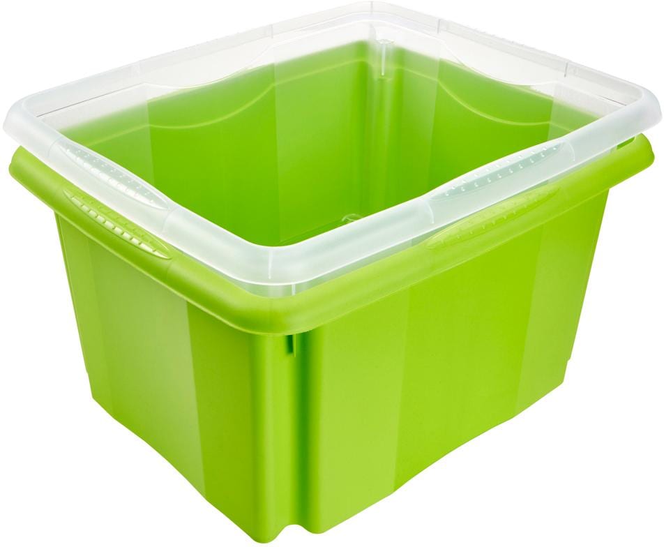 keeeper Organizer »emil«, (Set, 2 St., 2), Aufbewahrungsbox, 24 L, mit Deckel, hochwertiger Kunststoff