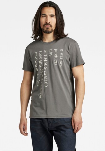 G-Star RAW Kurzarmshirt »T-Shirt Lower case text« kaufen