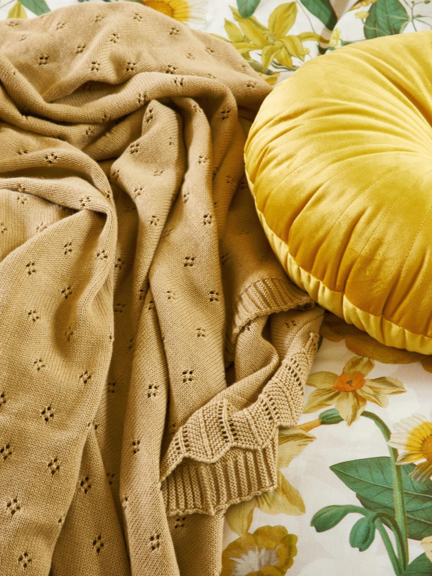 Essenza Überwurf »Plaid Knitted Ajour«