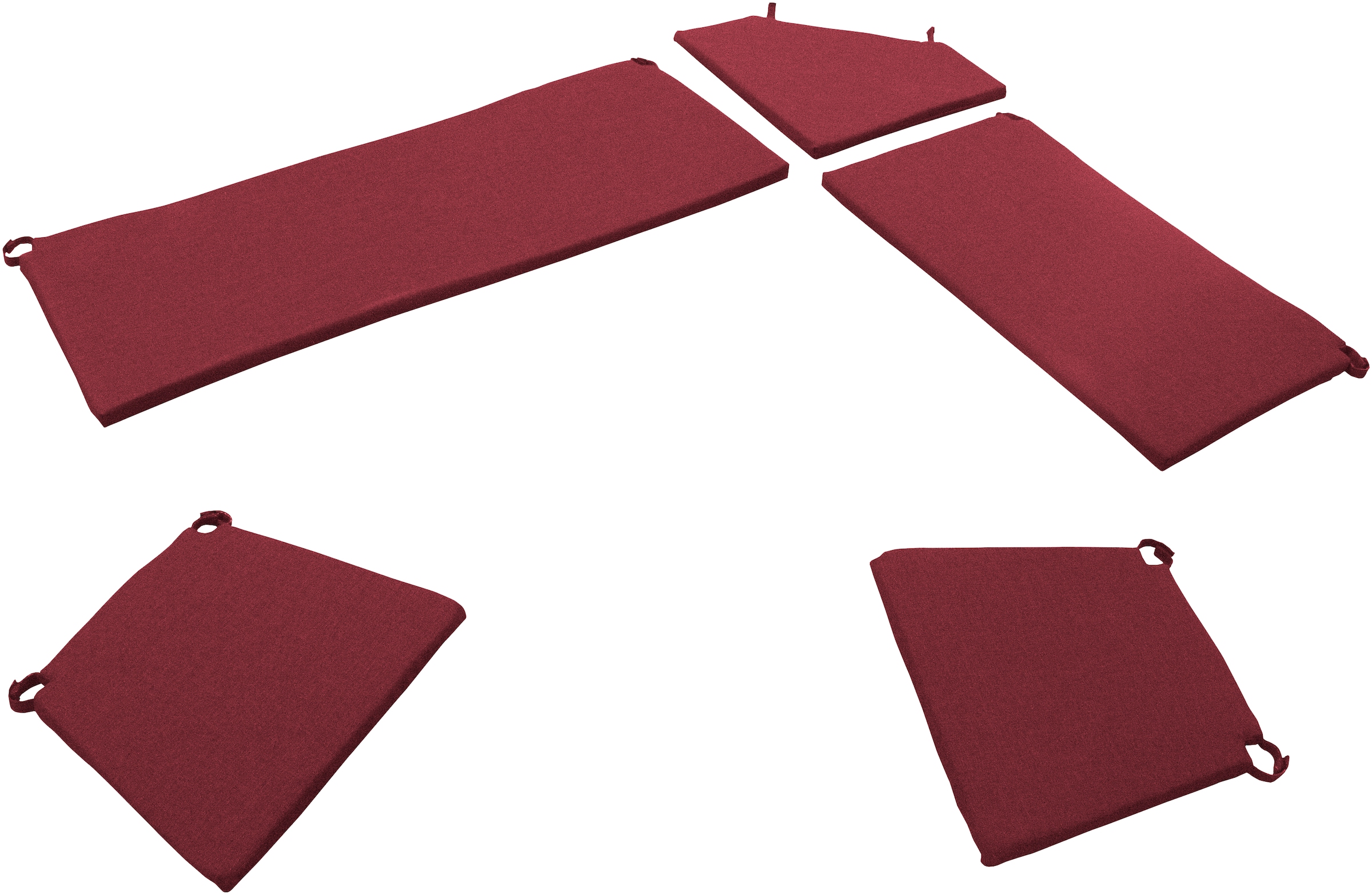 massivline&more Auflagekissen »Königssee, Polster, Sitzkissen, Sitzpolster, Auflagepolster« Wendekissenset 5-tlg. Lose