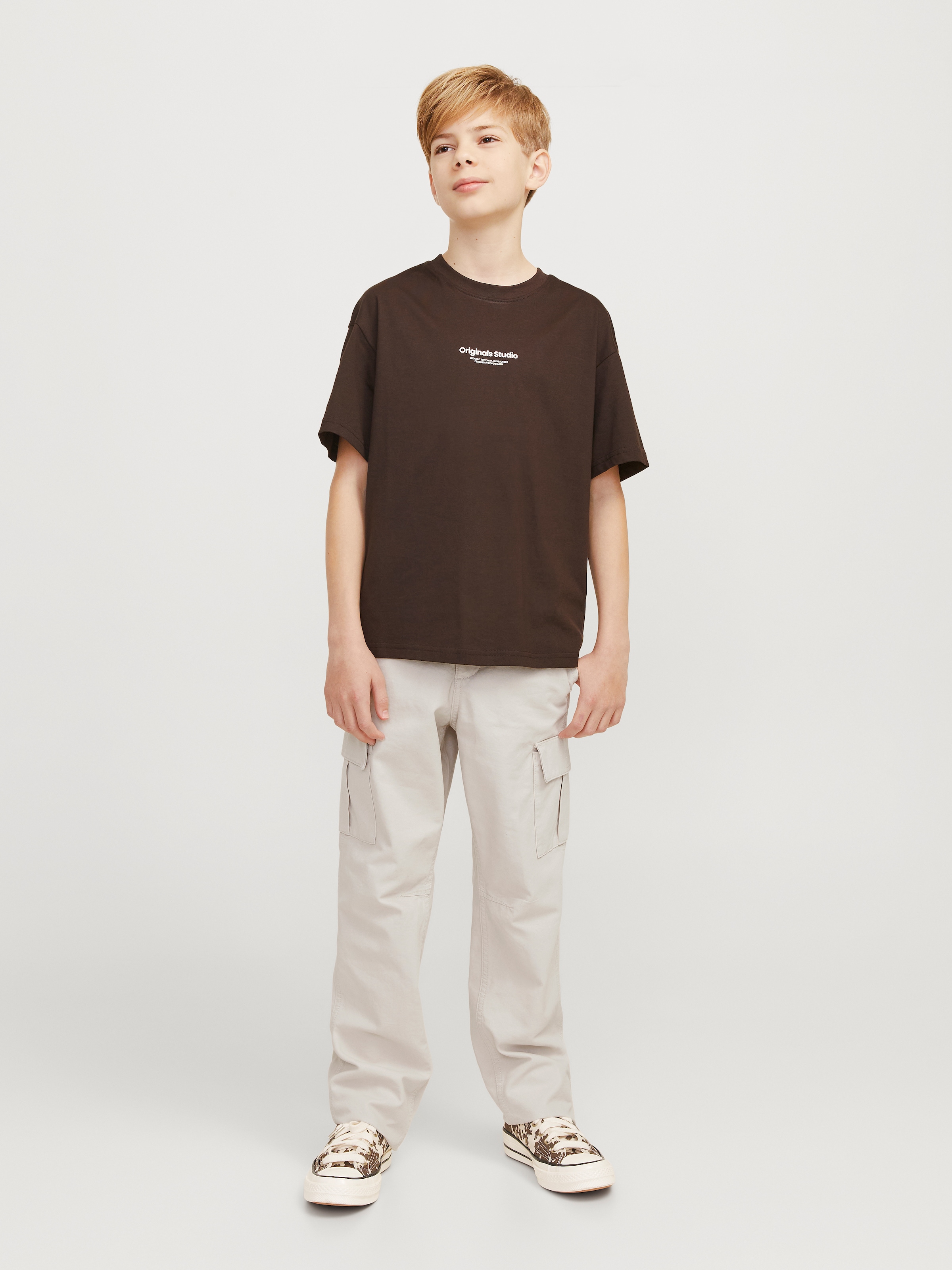Jack & Jones Junior Cargohose »JPSTKANE praktisch, pflegeleicht, lässig«, unifarben, modisch, relaxed fit, Web