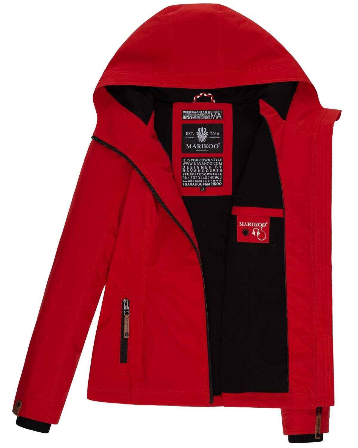 Marikoo Outdoorjacke »Marikoo Brombeere Damen Jacke B862«
