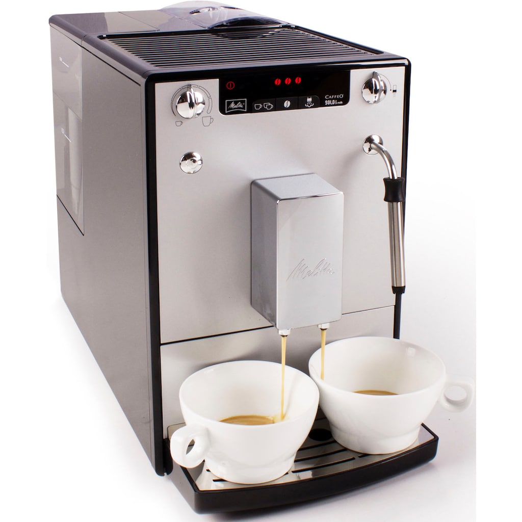 Melitta Kaffeevollautomat »Solo® & Milk E953-202, silber/schwarz«