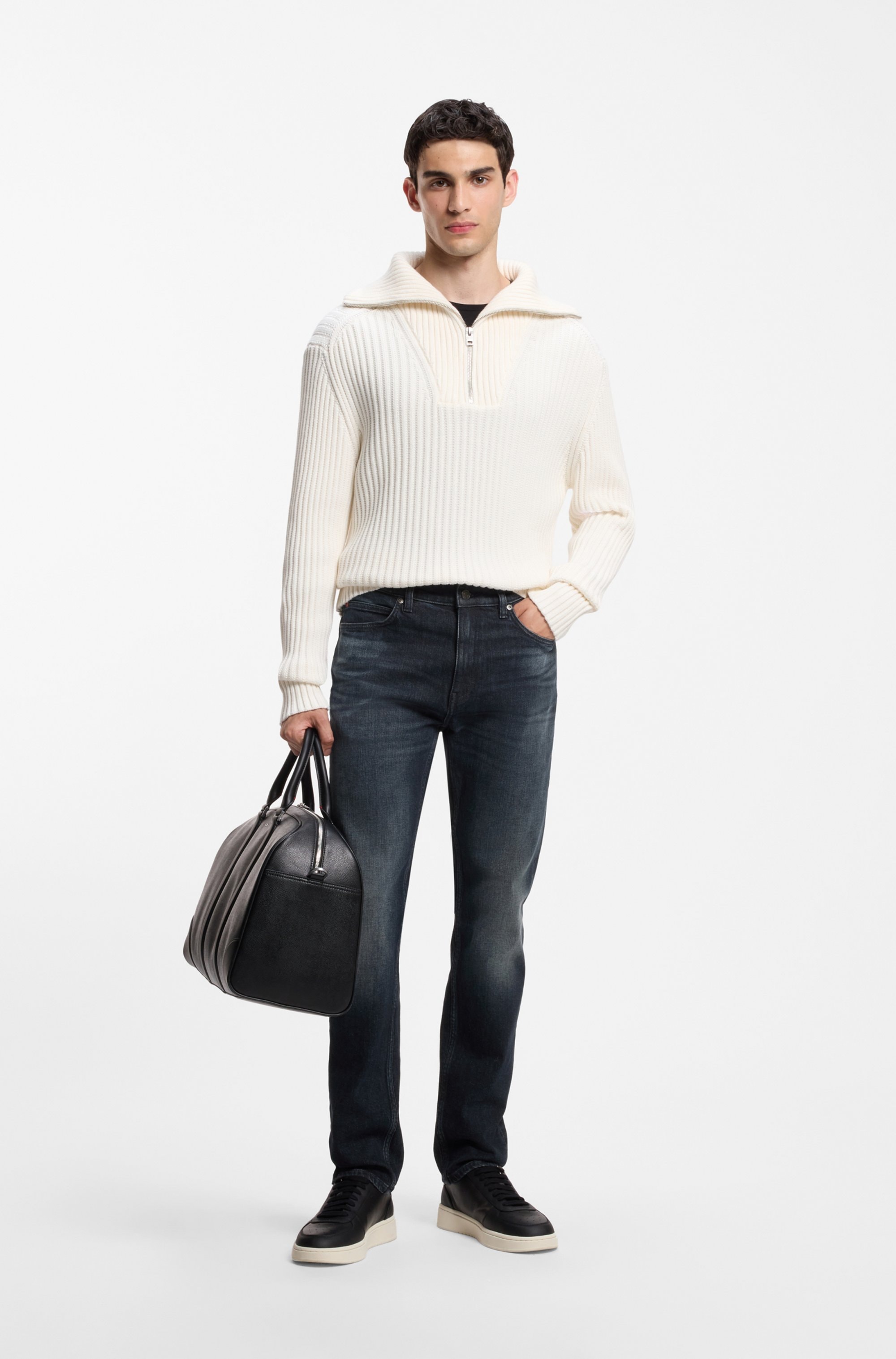 HUGO Slim-fit-Jeans »HUGO 708« mittlere Bundhöhe, gerader Beinverlauf, Slim Fit, Stretch-Denim