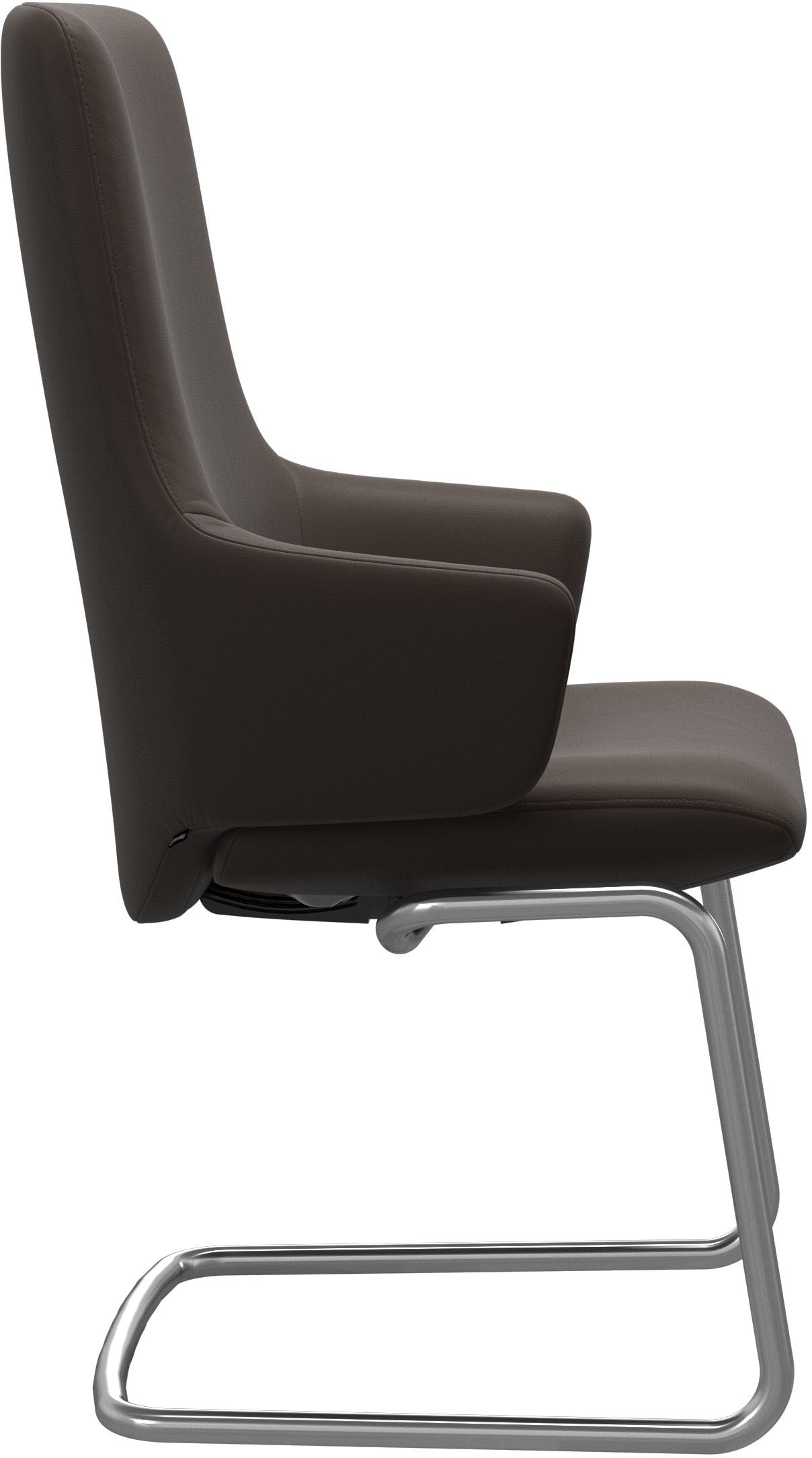 Stressless® Polsterstuhl »Laurel«, Leder BATICK, High Back mit Armlehne, Größe L, mit Beinen aus Stahl in Chrom matt