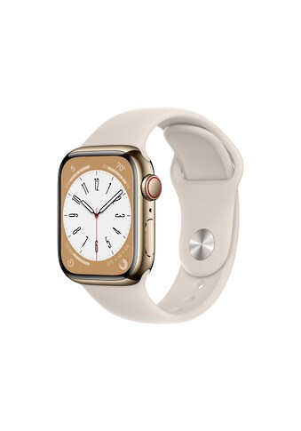 Apple Smartwatch »Series 8, GPS + Cellular, Edelstahl-Gehäuse, 41 mm mit... kaufen