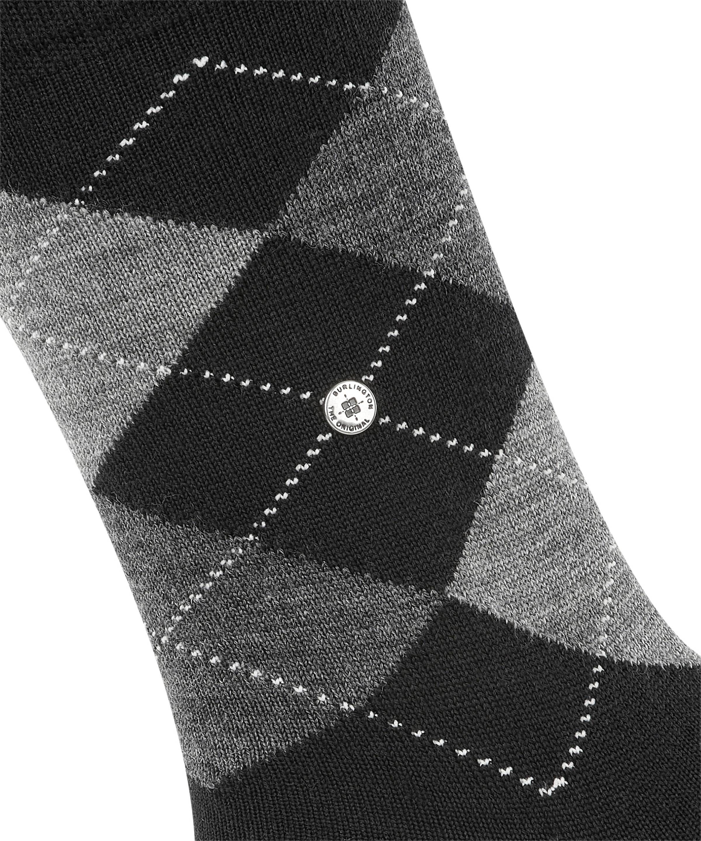 Burlington Socken »Marylebone« Einheitsgröße 36-41, wärmende Wollmischung, Argyle-Muster