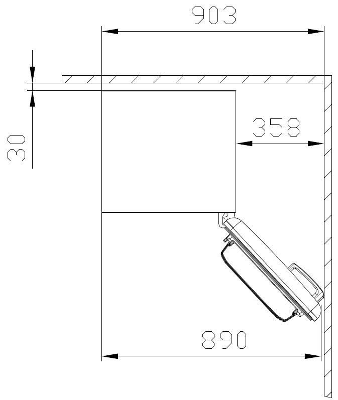 Amica Table Top Kühlschrank, KS 15612 T, 87,5 cm hoch, 55 cm breit