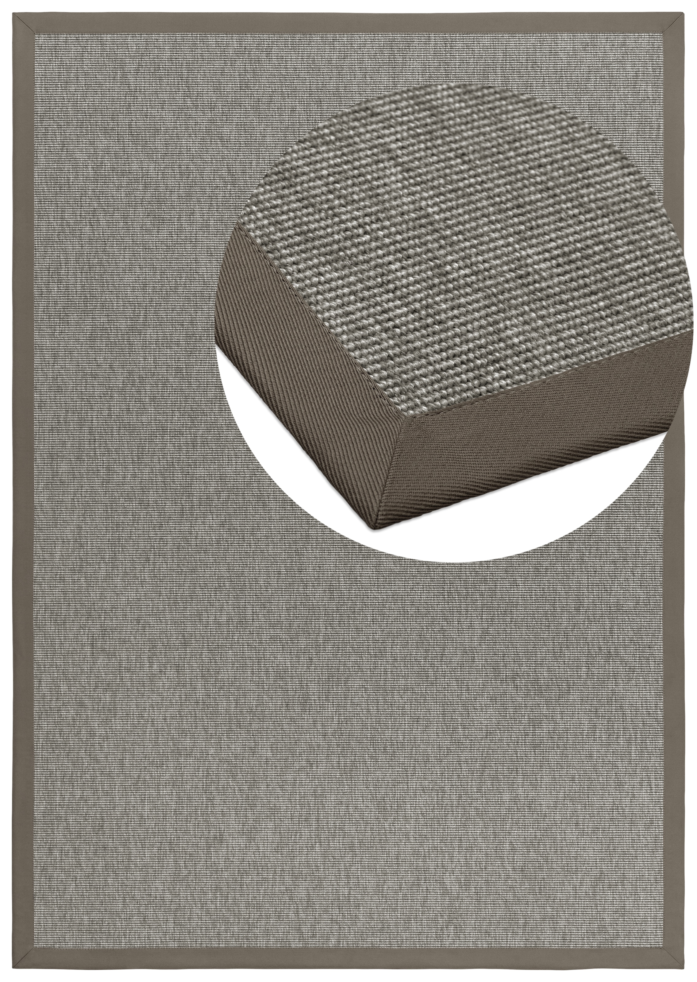 Dekowe Teppichboden »Naturino RipsS2 Spezial« rechteckig 8 mm Höhe Flachgewebe, meliert, Sisal-Optik, In- und Outdoor geeignet