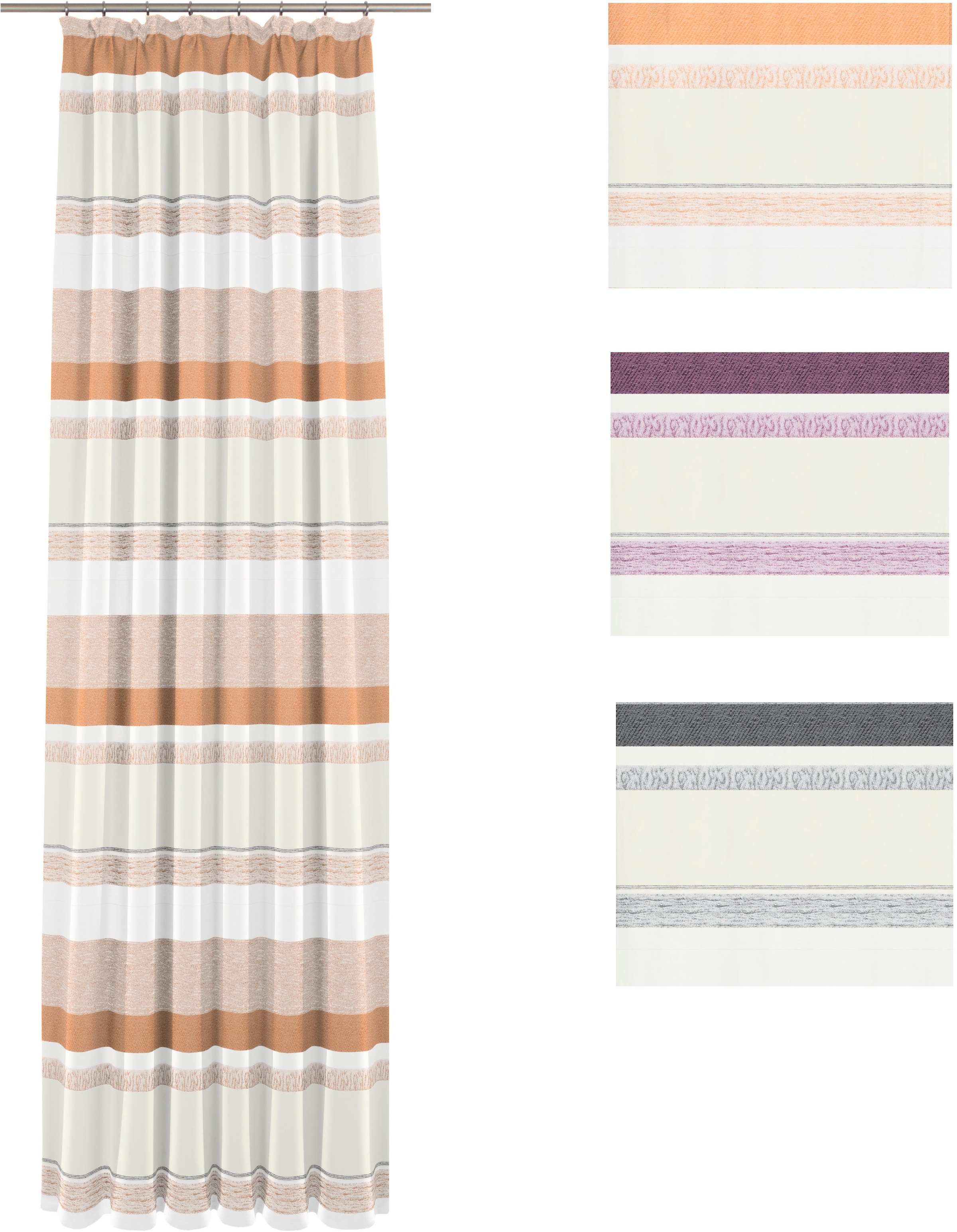 Wirth Vorhang »Novara« Kräuselband 1 Stk. tlg.