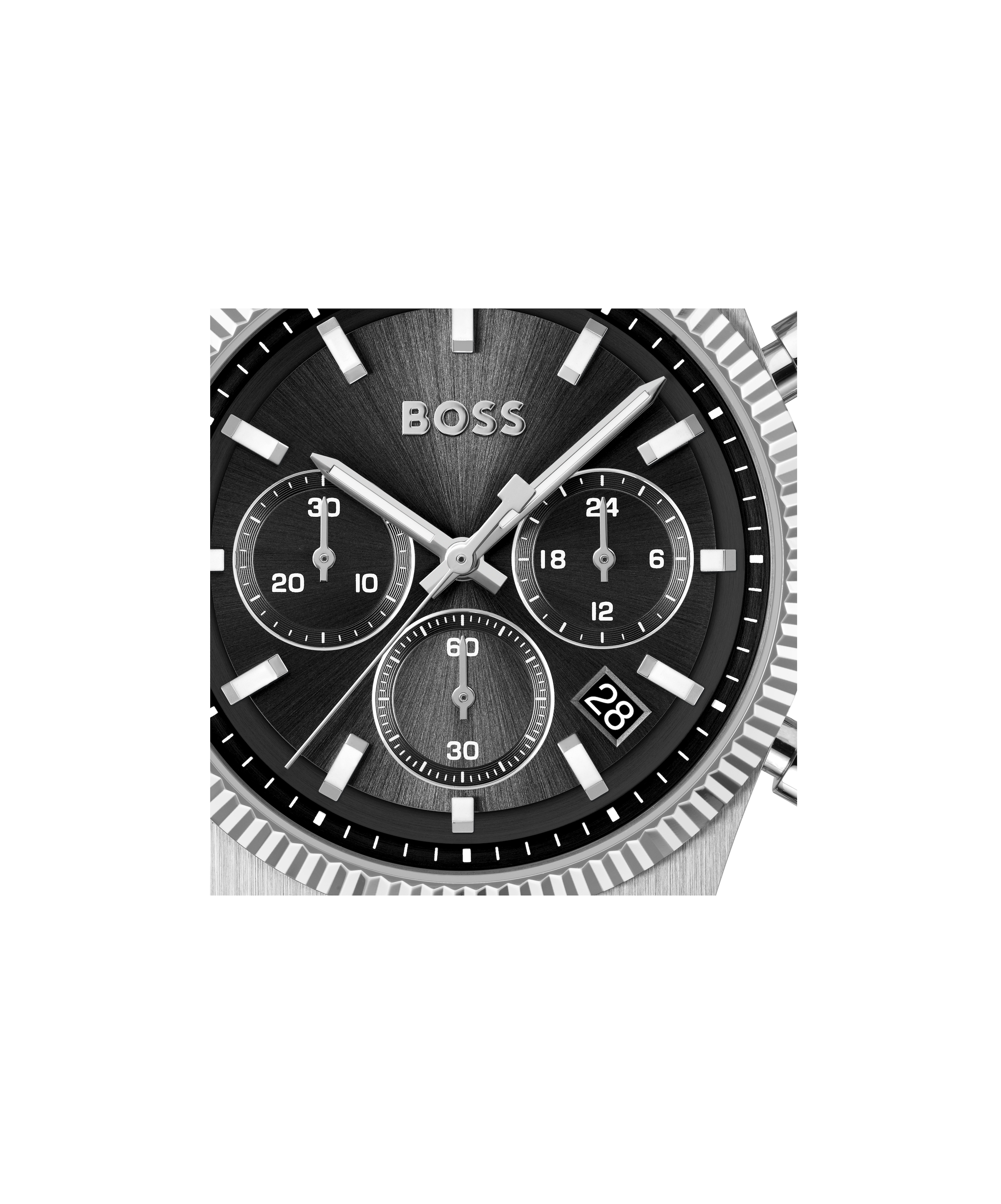 BOSS Chronograph »CANDOR PRIME« Quarzuhr, Armbanduhr, Herrenuhr, Edelstahlarmband, analog, Tag