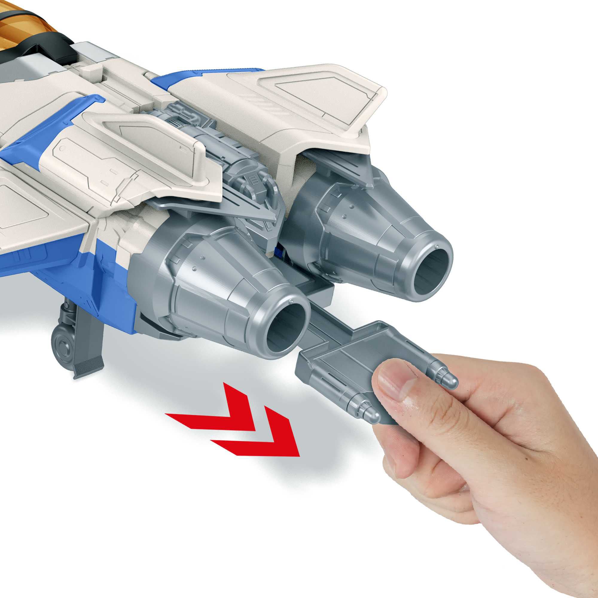 Mattel® Spielzeug-Flugrakete »Disney und Pixar Lightyear Blast und Battle XL-15«, 50 cm langes Raumschiff