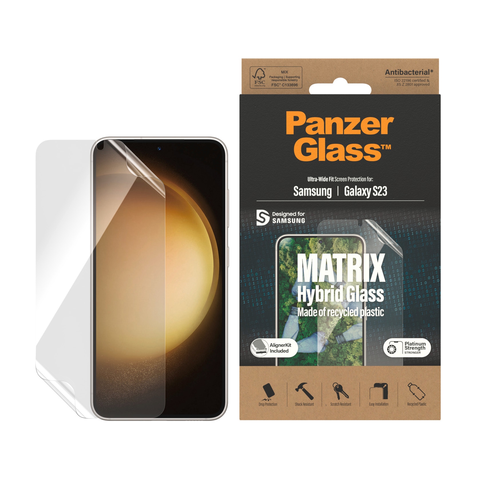 Displayschutzfolie »Displayschutz - Samstag Galaxy S23 UWF PET-Flaschen AB wA«