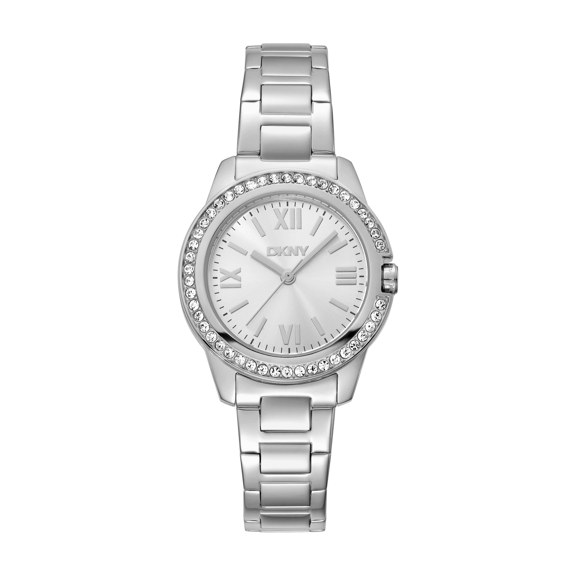 DKNY Quarzuhr »Evening« Armbanduhr, Damenuhr, Edelstahlarmband, analog