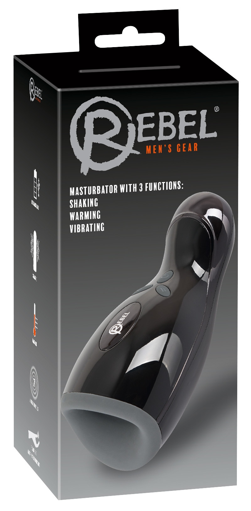 REBEL Masturbator »Masturbator mit Vibration und Heizfunktion Rebel Masturbator«