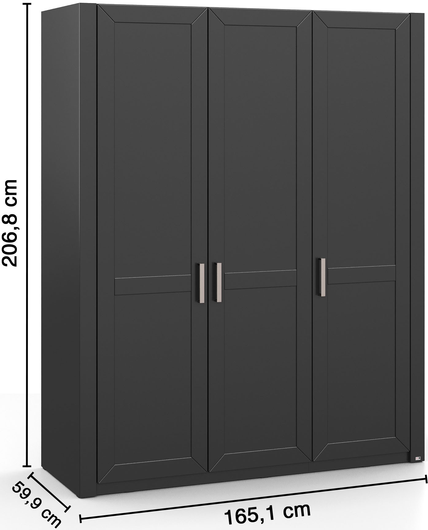 set one by Musterring Kleiderschrank »York Schlafen« 1 Stk. tlg. mit Holztüren, zwei Farben,verschiedene Breiten, Höhe 207 x T 60 cm